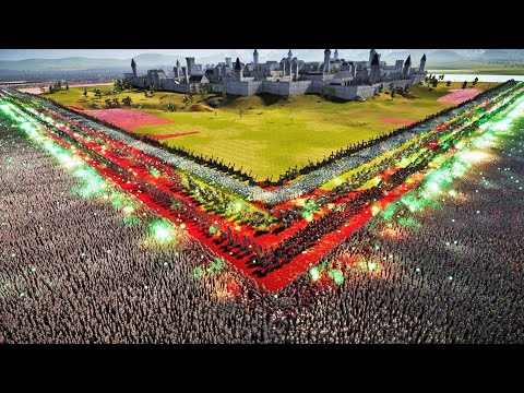 6,000,000 WALKING DEAD ATTACKS DARK LORDS FORTRESS DEFENSES - UEBS 2 | BATTLE SIMULATOR 2