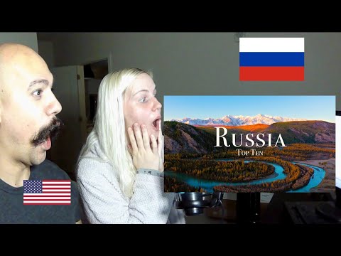 Russian American Wife reacts to Top 10 Places To Visit In Russia   4K Travel Guide