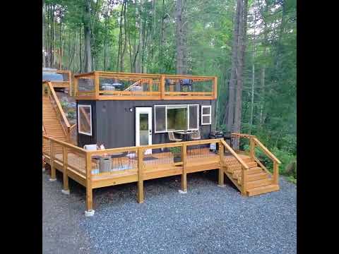 20ft SHIPPING CONTAINER TINY HOUSE ON WHEELS Video By MikeWillTravel
