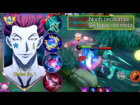 WTF!! CECILION GOLD LANE NEW META BUILD AND EMBLEM!😱 | BEST BUILD FOR CECILION 2025 - MLBB