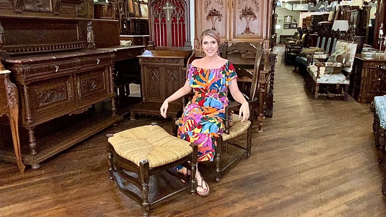 French Country Wingback Chair and French Country Ottoman | For Sale | Call Us Today! 803-276-4001