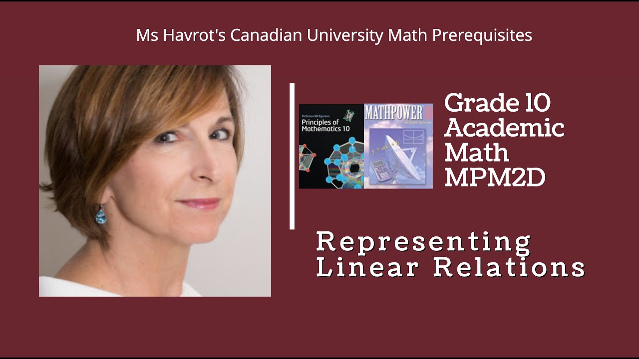 Grade 10 Representing Linear Relations