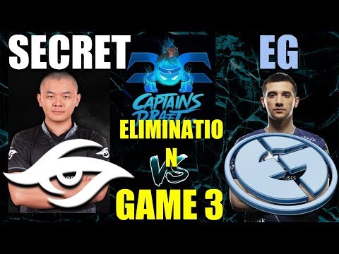 Team SECRET vs EVIL GENIUSES - CAPTAINS DRAFT 4.0 - PLAYOFF - BO 3 - GAME 3 [Highlights]