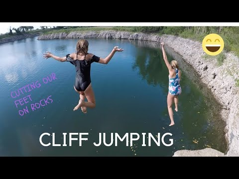 CLIFF JUMPING AT THE QUARRY