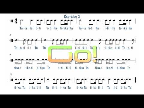 BASIC RHYTHM EXERCISE TO CHALLENGE YOUR SIGHT READING SKILLS #musiclessons