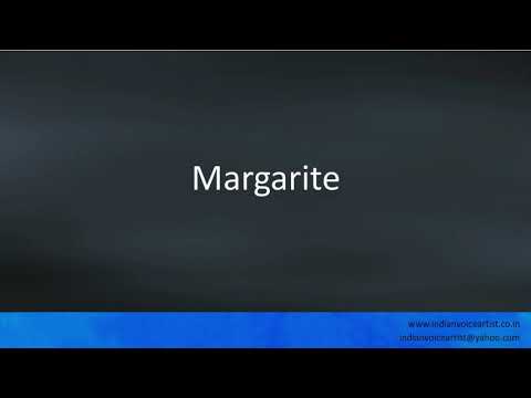 Pronunciation of the word(s) "Margarite".