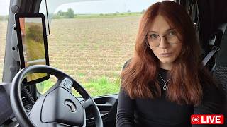 Download lagu LIVE truck driving with girl driver! mp3 Download lagu LIVE truck driving with girl driver! mp3