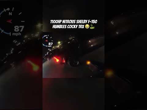 Nitrous Shelby truck HUMBLES TRX 💀 #trx #racing #shorts