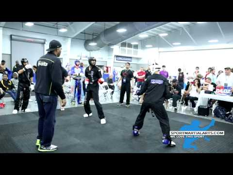 Jermond Wiggins v Landon Reynold - Men's Team Sparring - 2015 Grand Slam Open Nationals