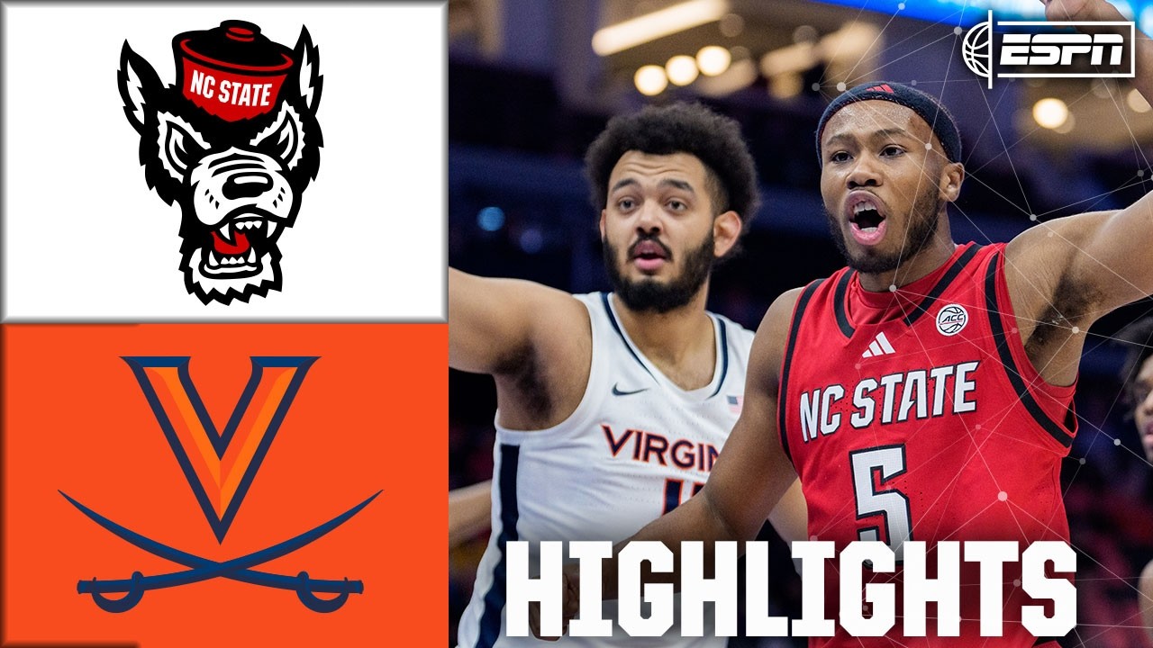 NC State Wolfpack vs. Virginia Cavaliers | ACC MBB Tournament Highlights | ESPN CBB