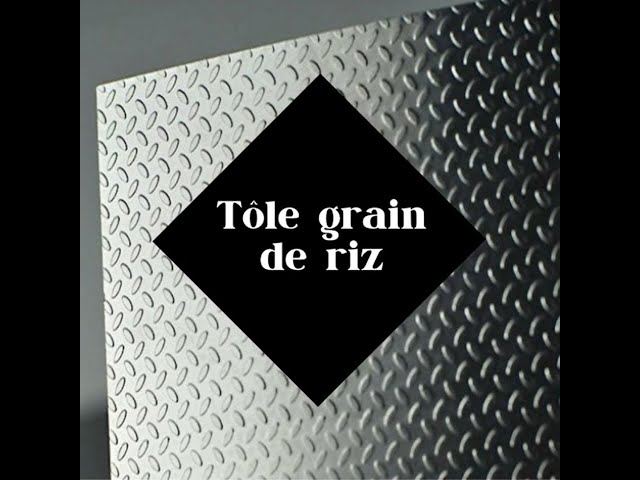 Feuille inox grain de riz 3 mm