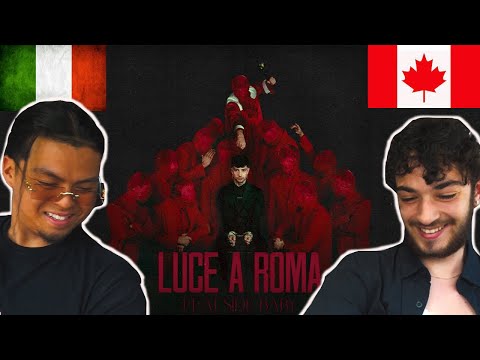 CANADIANS REACT TO ITALIAN TRAP - Tony Effe, Side Baby - Luce A Roma (Visual)
