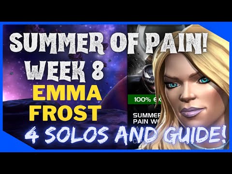 Emma Frost! 4 Solos, Guide And Best Options! Summer Of Pain Week 8!