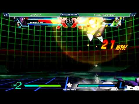 Youmacon UMVC3 Team Tournament CORN LPZ/JDM vs Team Blacksican