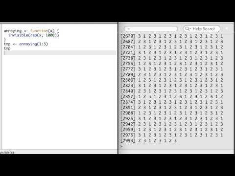 R 4.5 - Make a Returned Result Invisible and Build Recursive Functions