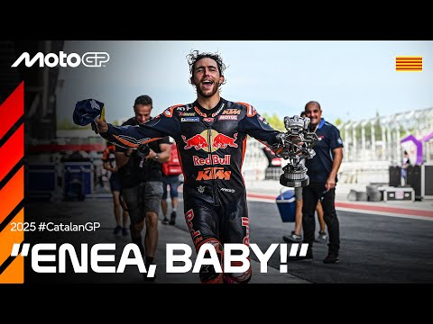 Inside Enea Bastianini's first podium on KTM machinery 🤩 | 2025 Catalan GP