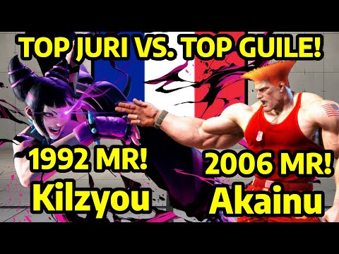💥STREET FIGHTER 6 ➥ Kilzyou (JURI) VS. Akainu (GUILE ガイル) 4K MASTER RANKS 💥