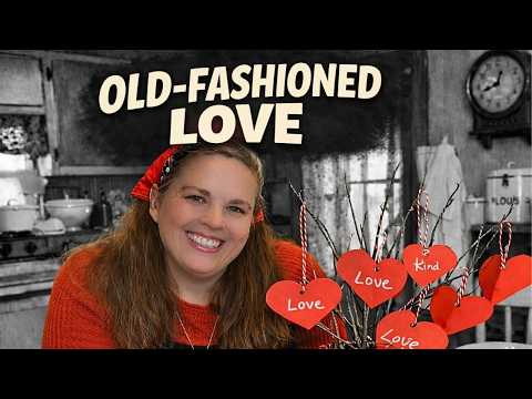 I Tried Vintage HOMEMAKING  for VALENTINE'S DAY— It Changed Our BUDGET