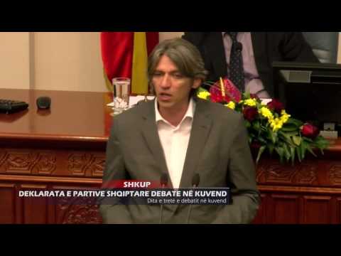 SHKUP:DEKLARATA E PARTIVE SHQIPTARE DEBATE NË KUVEND - Dita e tretë e debatit në kuvend