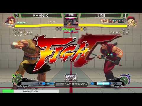 USF4 FT5 - Phenix (T.Hawk) VS Juni (Rolento)