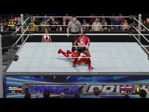 WWE 2K17 - Nikki Bella VS Violet Sparks