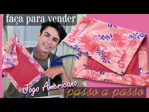 How to Make a Double-Sided Placemat with an Easy Mitered Corner [Step-by-Step Placemat]