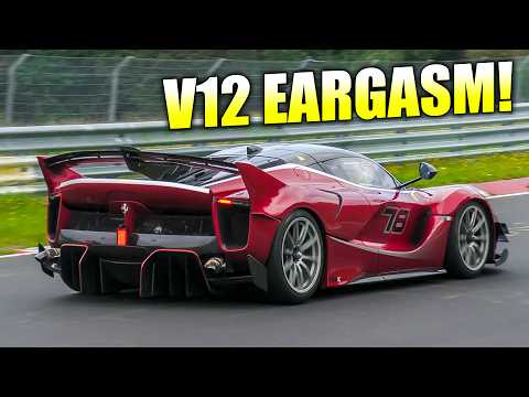 BEST Sounding Cars on the Nürburgring! 🔊 Renault F1 V8, Ferrari FxxK Evo, Huracan STO, 992 GT3RS etc