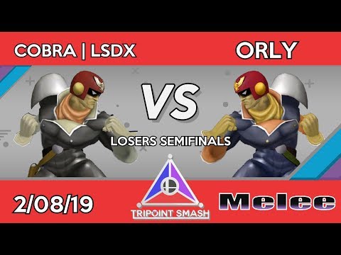 Tripoint Smash 47 - Losers Semifinals - COBRA | LSDX (Captain Falcon) Vs. ORLY (Captain Falcon)