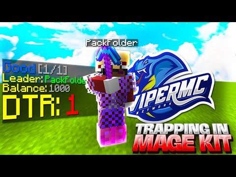 (ViperMC) 1 DTR trapping but with mage kit.. *RISKY* | Minecraft HCF