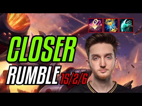 CLOSER - RUMBLE vs RENGAR JUNGLE - NA CHALLENGER - PATCH 11.8