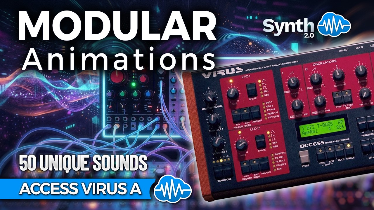LFO192 - Modular Animations - Access Virus A ( 50 presets ) - Video Preview 1