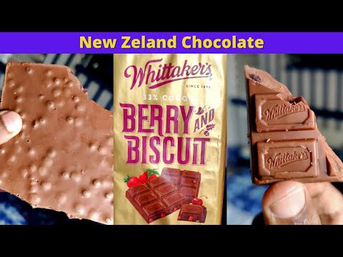Whittaker's 5 Roll Refined 33% Cocoa Creamy Milk Berry & Biscuit Chocolate Bar