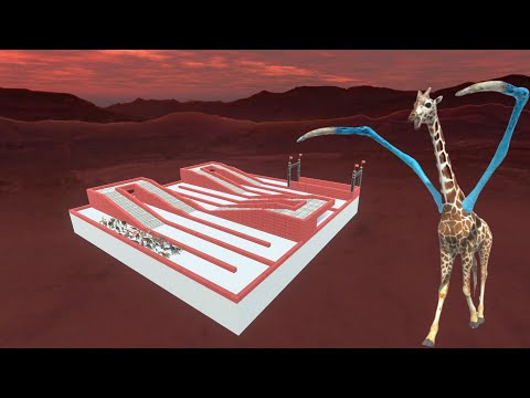 Escape From Alien Giraffa - Animal Revolt Battle Simulator