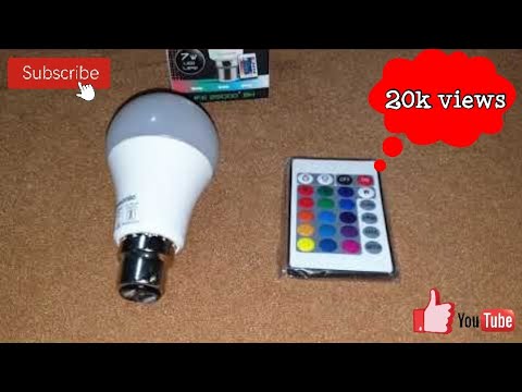 Review of panasonic rgb remote control bulb. semi-smart bulb...