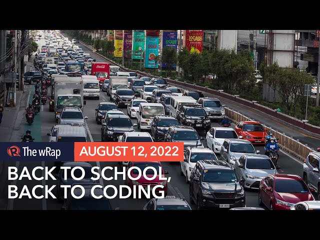 Back to school, back to number coding traffic scheme in Metro Manila on August 15