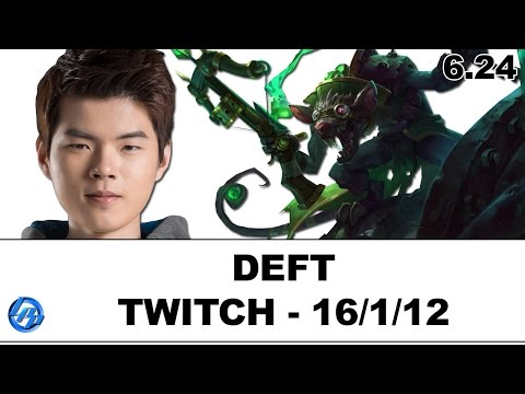 Deft - Twitch vs Ezreal - Patch 6.24
