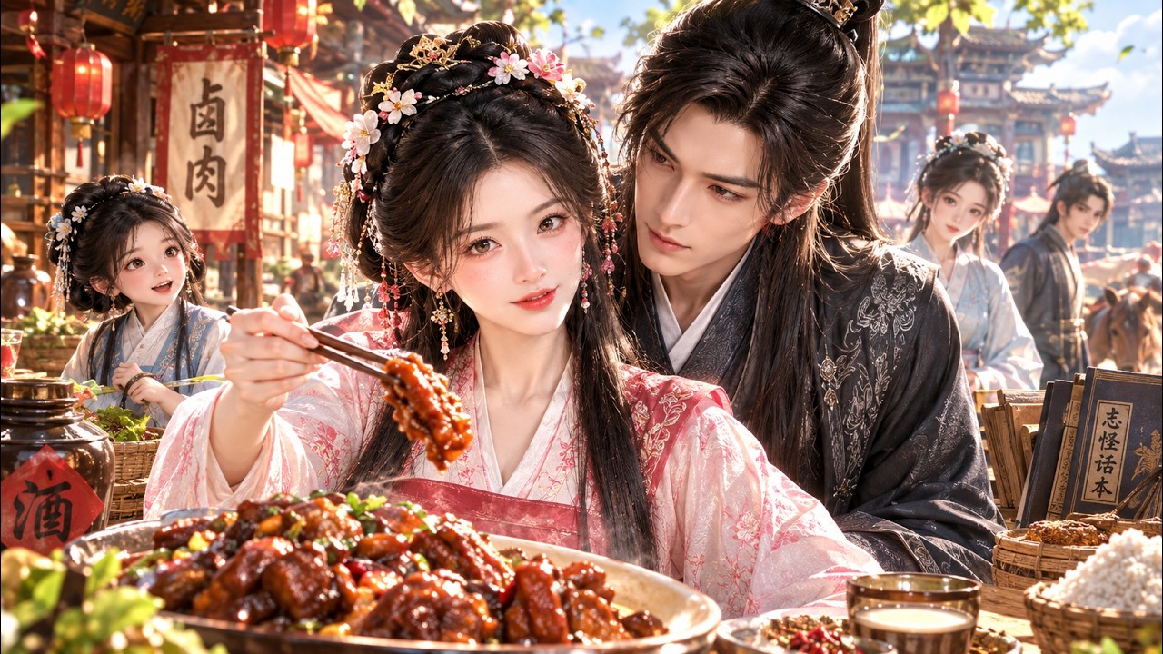 新番完结版✨现代食肆老板穿进古言话本，靠现代经营头脑卖卤肉酿果饮大火，经商还债护全家扭转败落命运！#漫剧 #大女主 #美食#Anime #donghua