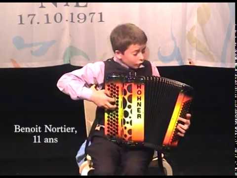 Accordéon: Coupe Mondiale 2006, Benoit Nortier, 11 ans.