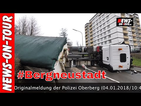 Müllwagen umgekippt! Bergneustadt 04.01.2018 Hackenberg