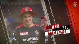 Thank you, Adam Zampa | RCB Bold Diaries