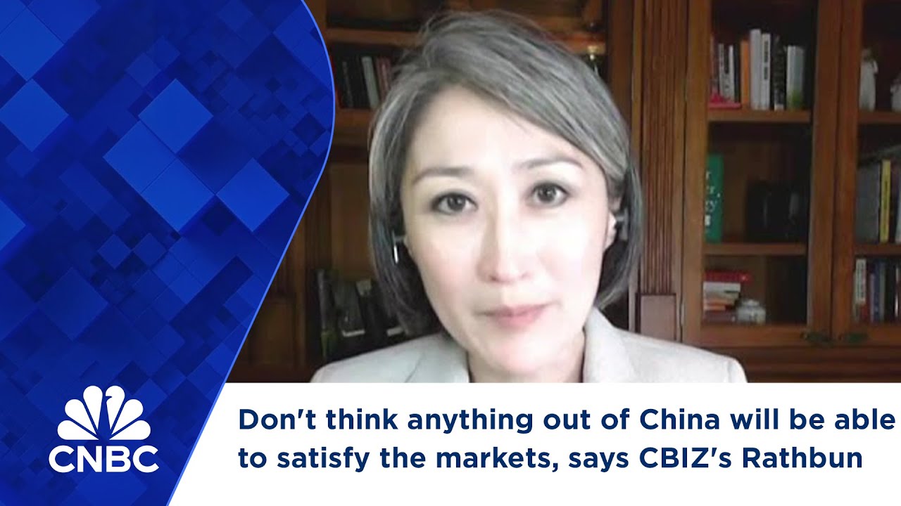 Don't think anything out of China will be able to satisfy the markets, says CBIZ's Rathbun