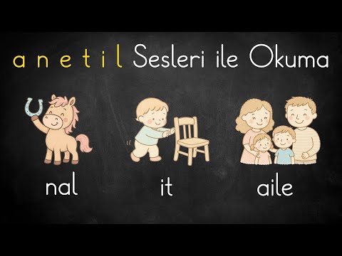 All Syllables and Words with A N E T İ L Sounds | #firstreading #anetil #1stgrade