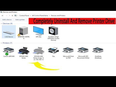 How To Completely Remove Printer Driver  From Your Computer. Uninstall Printer Driver.
