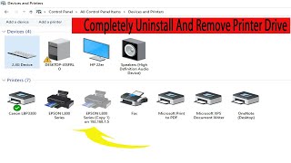 How To Completely Remove Printer Driver  From Your Computer. Uninstall Printer Driver.