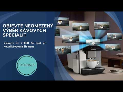 Získejte až 2 000 Kč zpět na kávovar Siemens