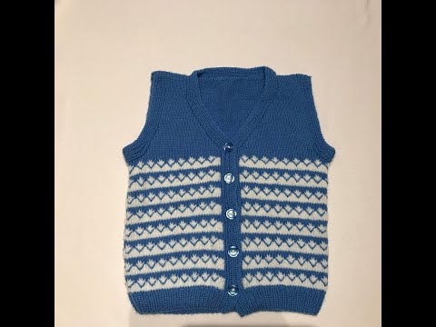 İki renkli erkek çocuk yeleği/two colour vest for boys