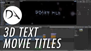 3D Text / 3D Film Title in #FCPX