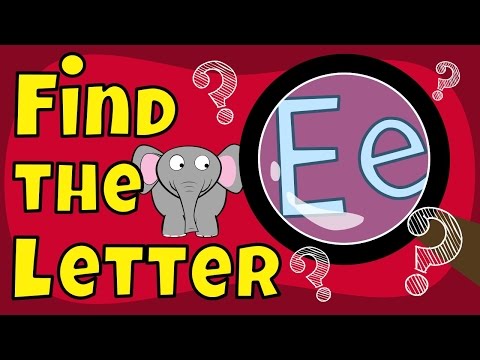 Letter Game | Find the Letter E | The Singing Walrus