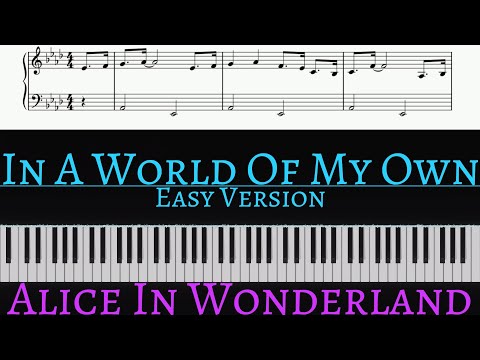 In A World Of My Own (From Disney's "Alice In Wonderland") | EASY piano cover by Pianotato