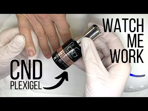 CND Plexigel / Builder in a Bottle - Full Application [Watch Me Work]